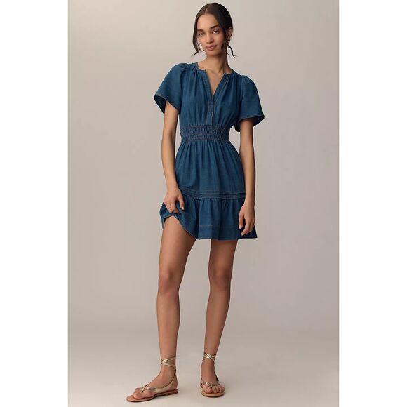 Anthropologie Dresses & Skirts - Anthropologie The Somerset Mini Dress: Denim Edition Size M